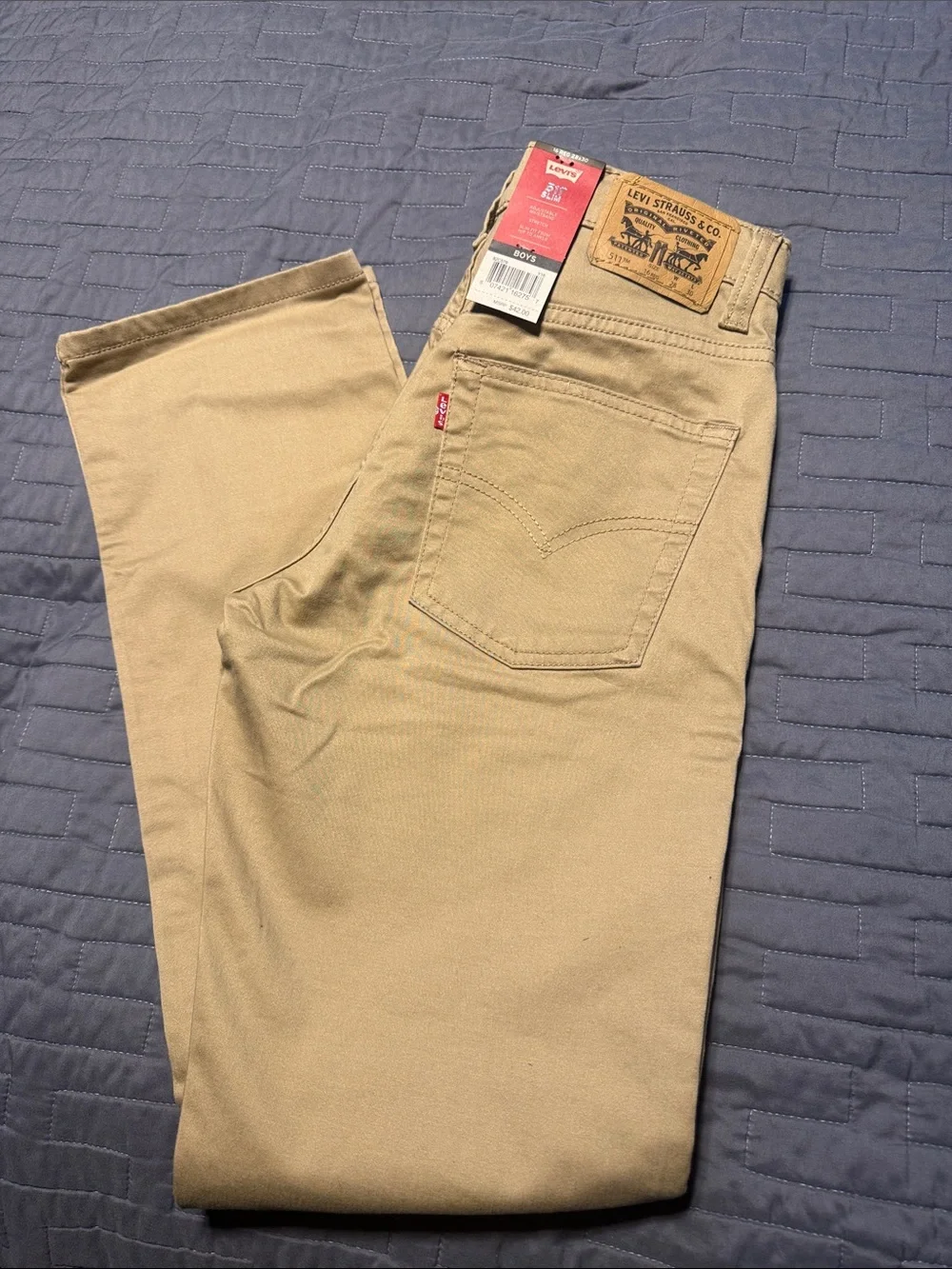 Levi's Boys Tan Straight-Leg Casual Pants
